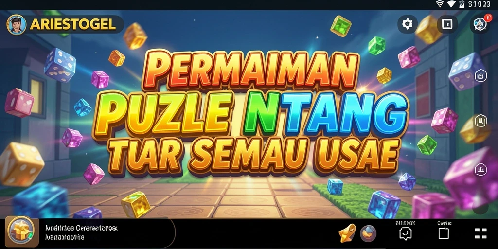 Gameplay Puzzle ARIESTOGEL yang seru dan menantang.