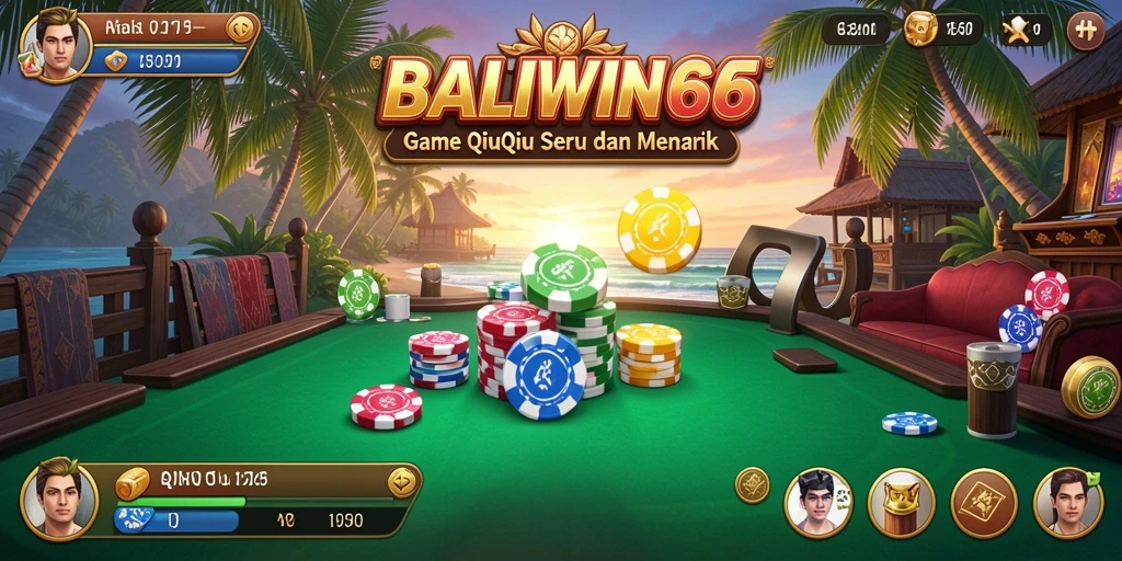 Screenshot gameplay seru BALIWIN66 yang menampilkan aksi QiuQiu.