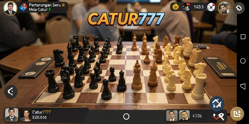 Tampilkan aksi seru pertarungan catur di CATUR777.