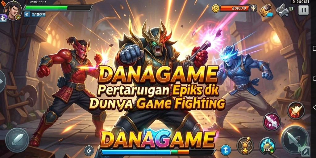 Gambaran gameplay pertarungan yang mendebarkan di DANAGAME.