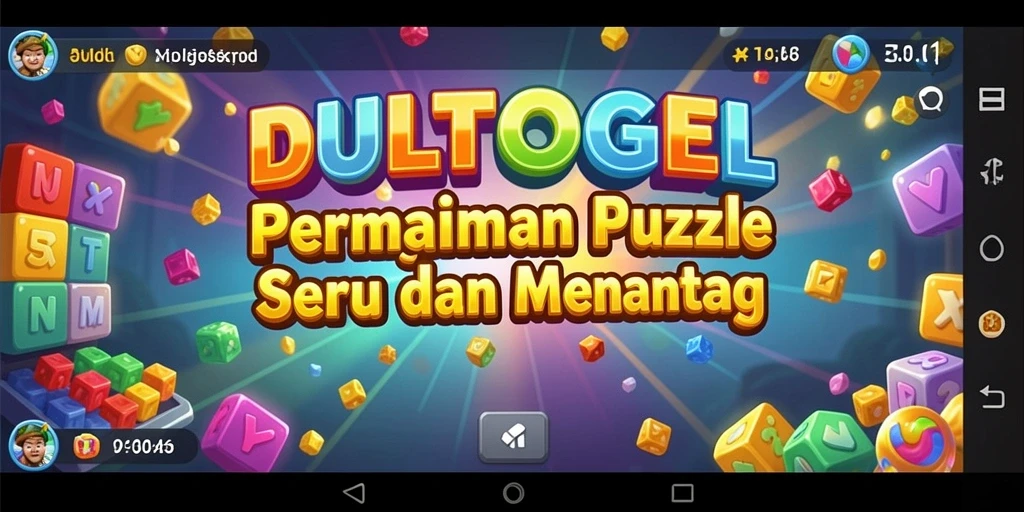 Tampilan menyeronokkan dari gameplay DULTOGEL yang menantang.