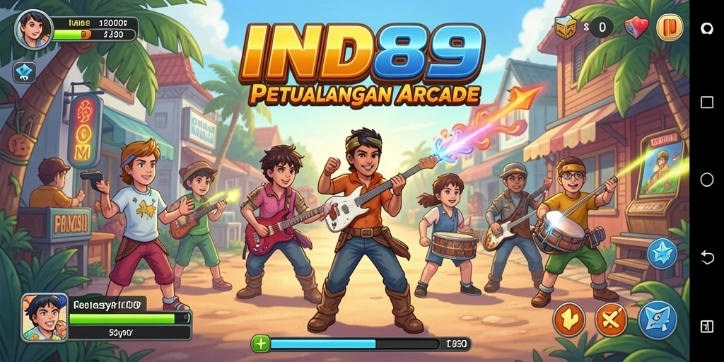 Screenshot IND89 menampilkan aksi seru dan grafis menawan dalam gameplay Arcade.