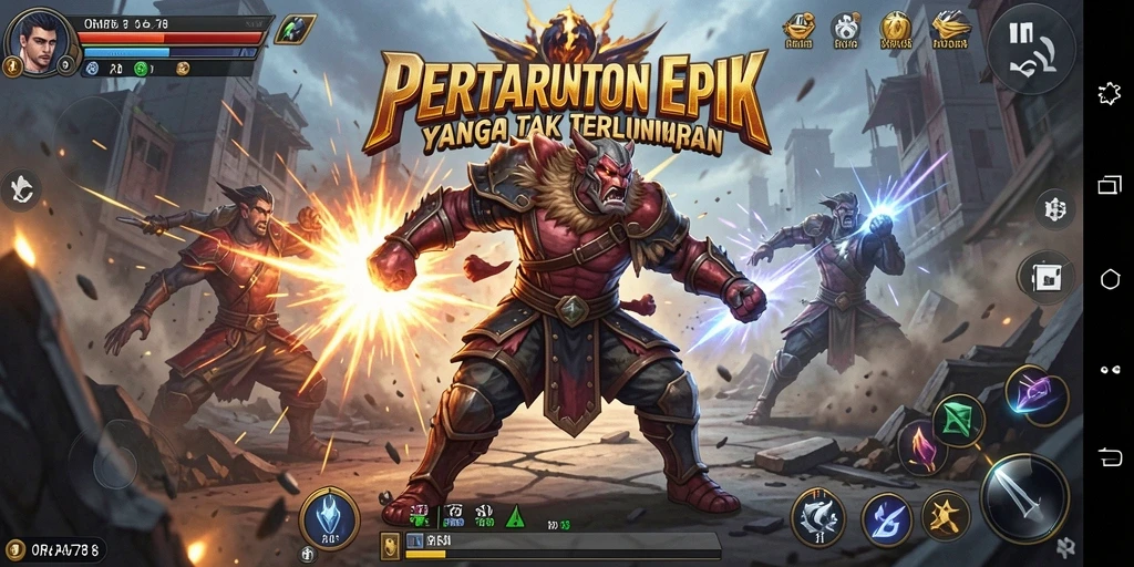 Tampilkan pertempuran adrenaline tinggi dalam ORA78 dengan karakter yang kuat.