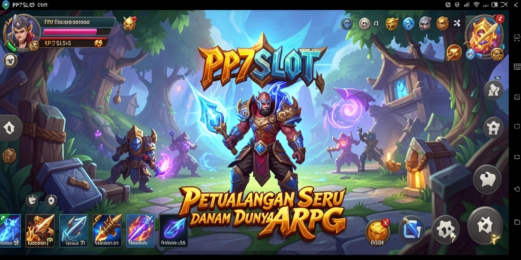 Screenshot utama PP7SLOT menampilkan aksi bertarung seru dalam gameplay ARPG.