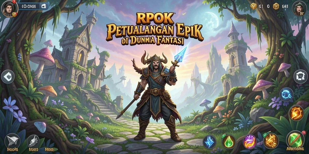 Tampilan gameplay RPG yang menawan di RPOK.