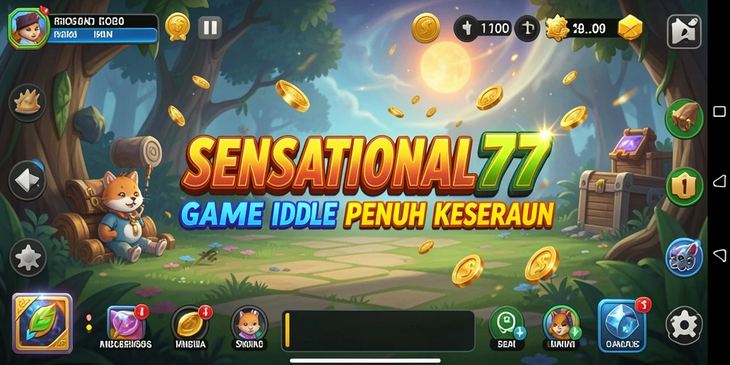 Tampilan screenshot gameplay SENSATIONAL77 yang menarik dan interaktif.