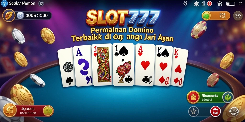 Tampilan gameplay domino yang menarik dan interaktif.